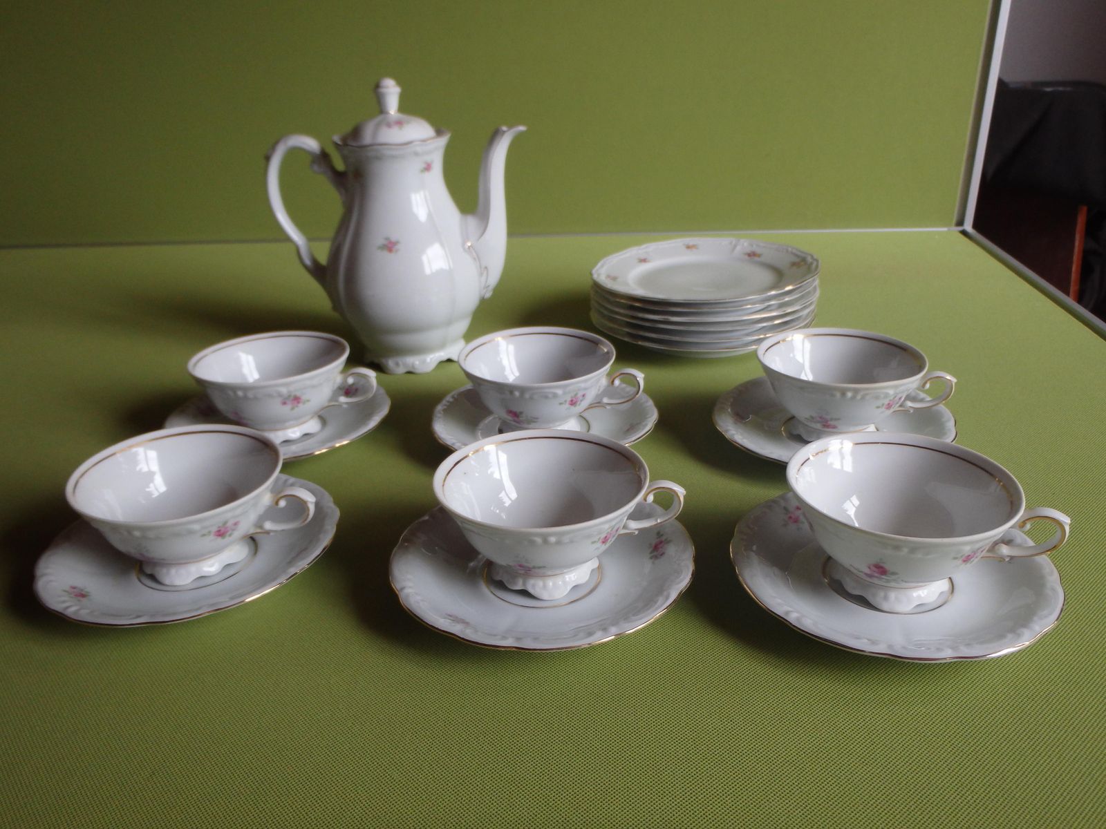 1960thies Bavaria Teaset For 6 Cups And Plates And Tea Pot With Charming Flowers photo buy