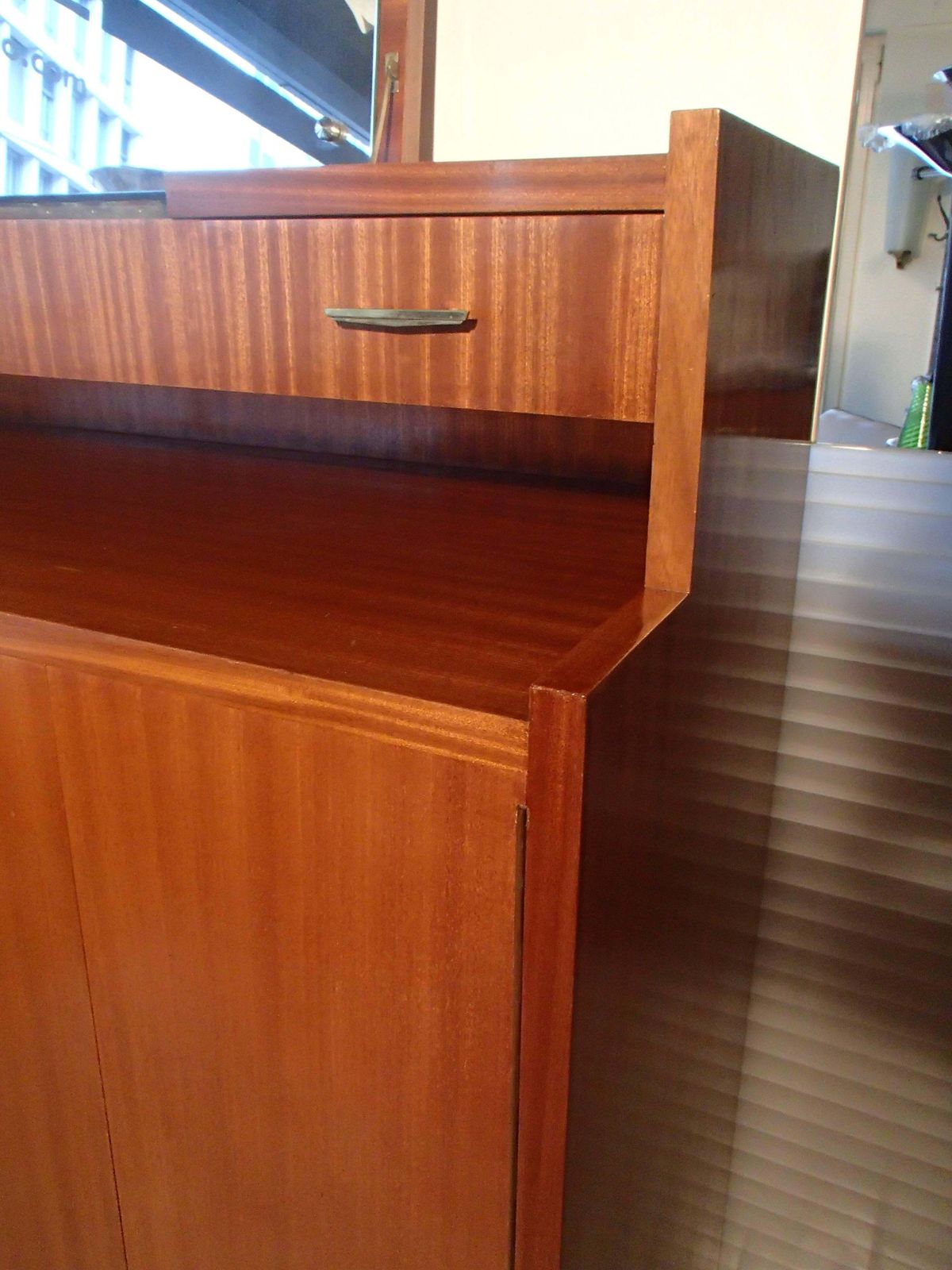 Mid Century Full Mahogany Gentlemen Dresser "Homme Debout" photo buy