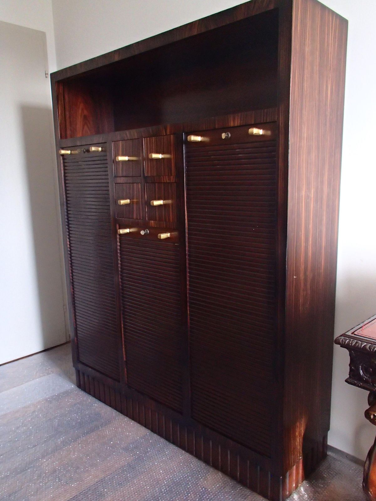 photo furniture Art Deco Cabinet With 27 Big And 4 Small Drawers Oak With Ebene De Macassar