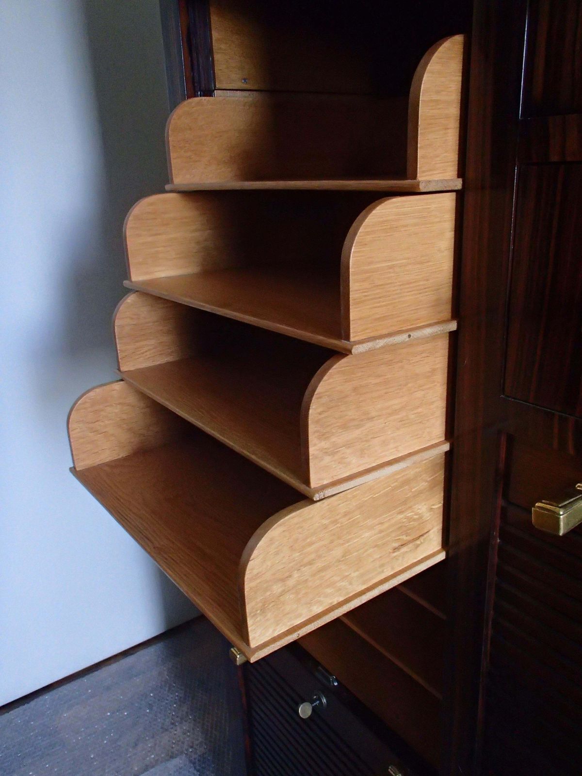 photo buy Art Deco Cabinet With 27 Big And 4 Small Drawers Oak With Ebene De Macassar