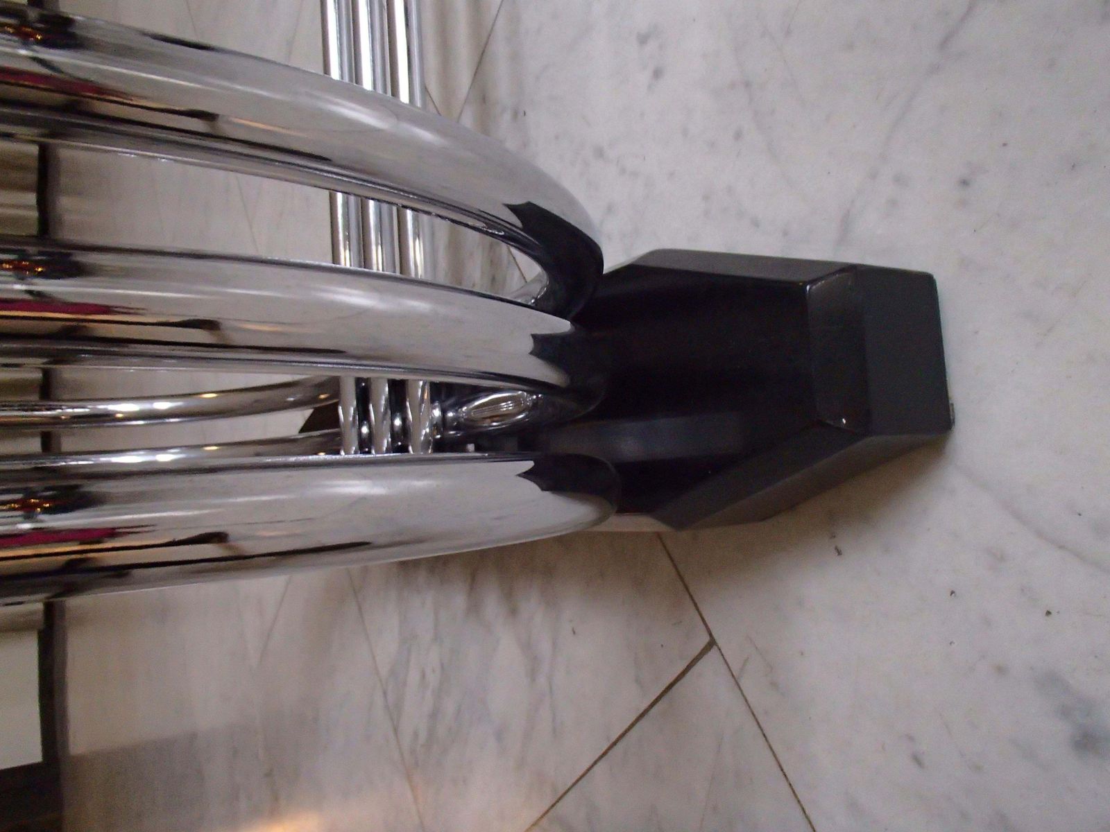 Furniture 1930thies Tubular Chrome And Blck Top Table For Pel By Serge Chermayeff photo