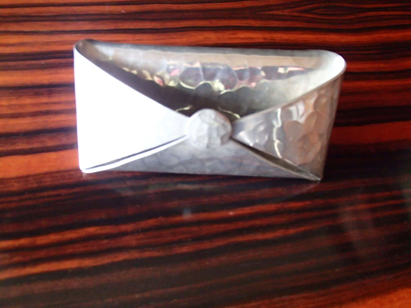 Modern Desk Set Of Pewter For Letters And Visit Cards By Jean Goardere photo Home Decor
