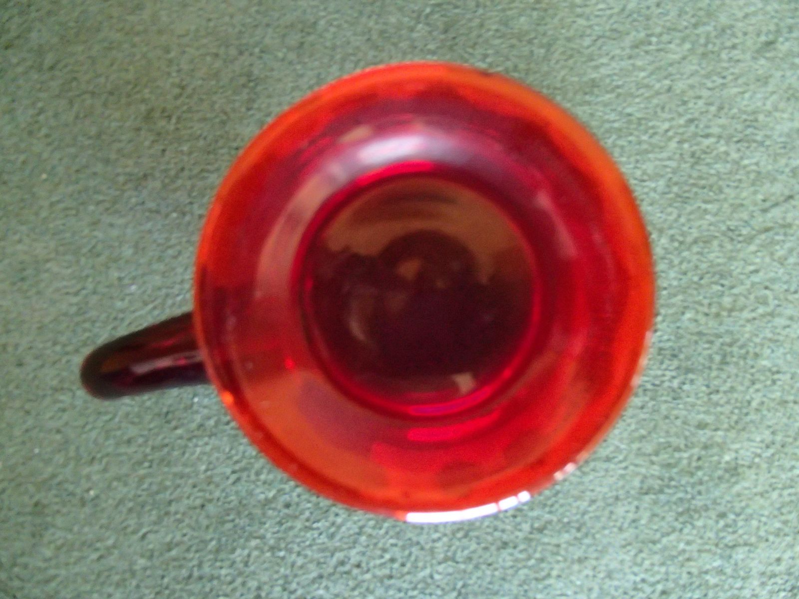 5 Art Nouveau Tea Glasses With Red Base And Holder Engraved photo Home Decor