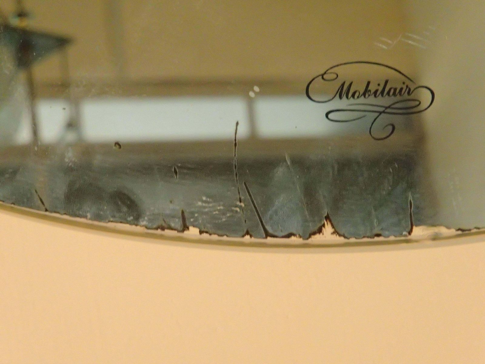 Midcentury Advertising Mirror "Airliner" San Telmo Cigar Co Bay City Michigan photo 669.0