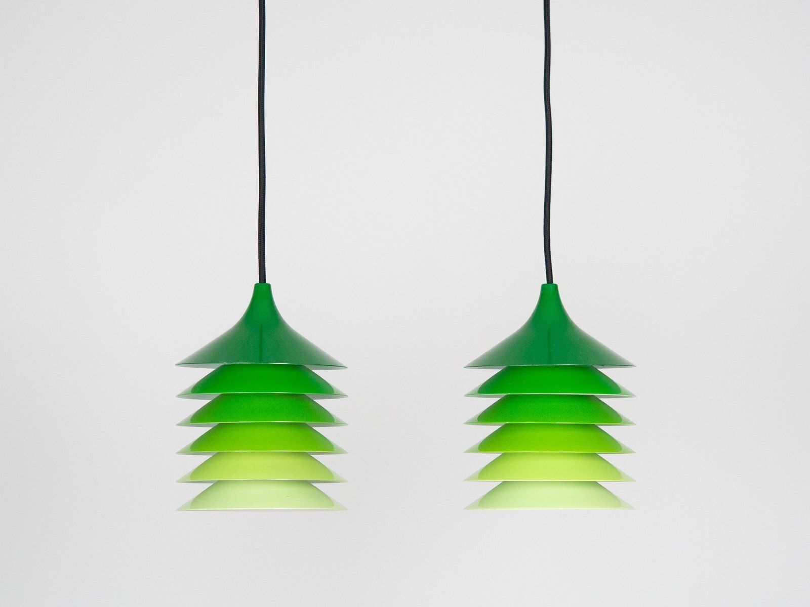 Vintage Danish Duet Pendant Lamps By Bent Gentzel Boysen For Ikea, 1983, Set Of 2