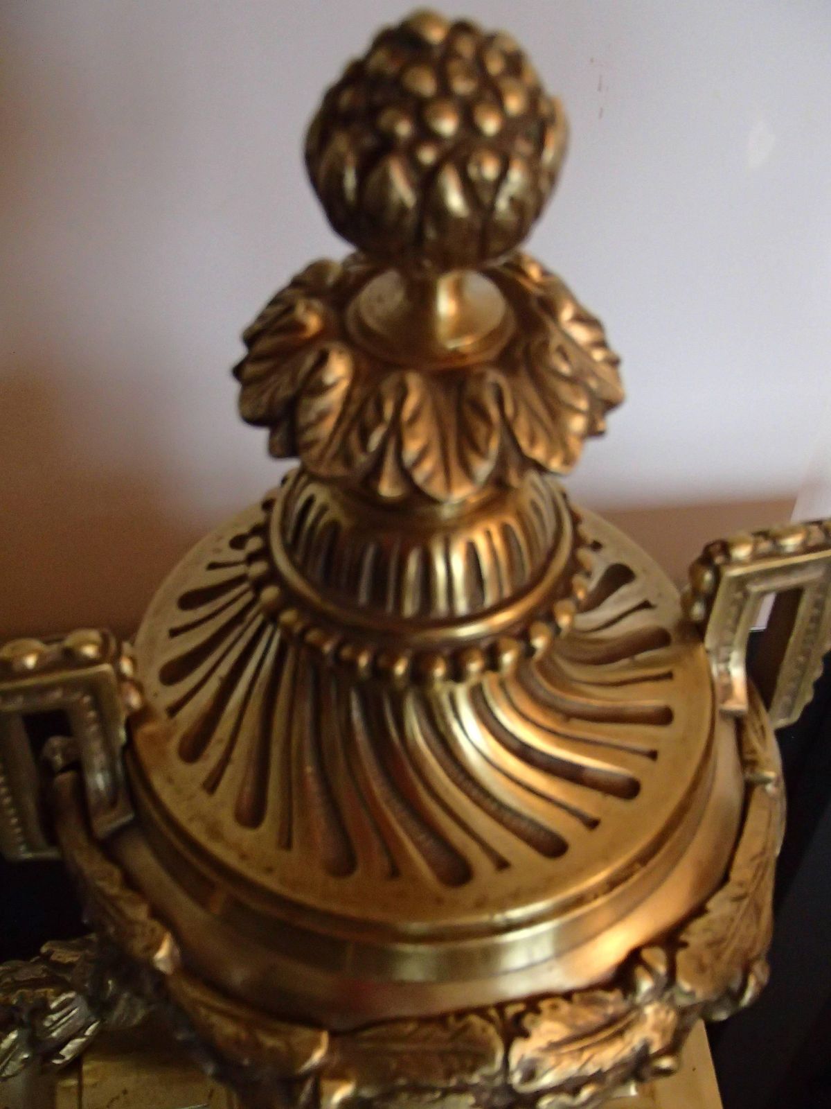 19th Century Empire Fireplace Bronze Or Brass photo for sale