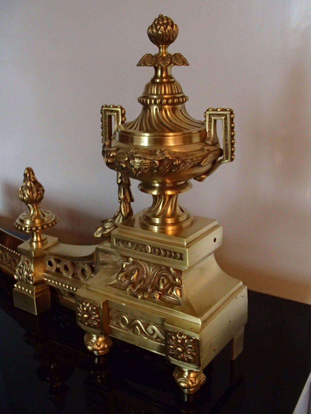 19th Century Empire Fireplace Bronze Or Brass photo 1574.0