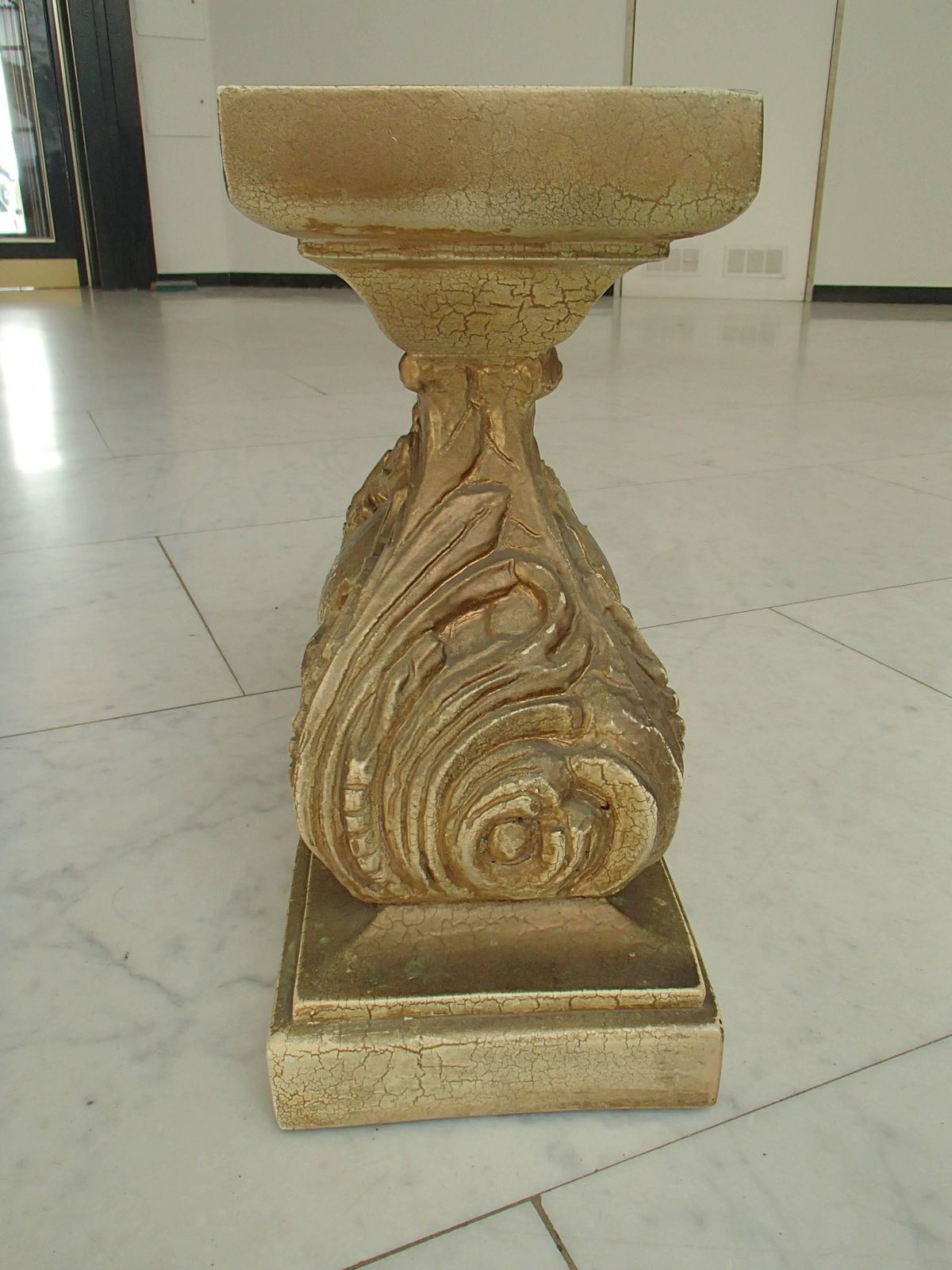 Mid Century Pair Of Golden Wood And Plaster Legs In A Rococo Baroc Manner photo for sale