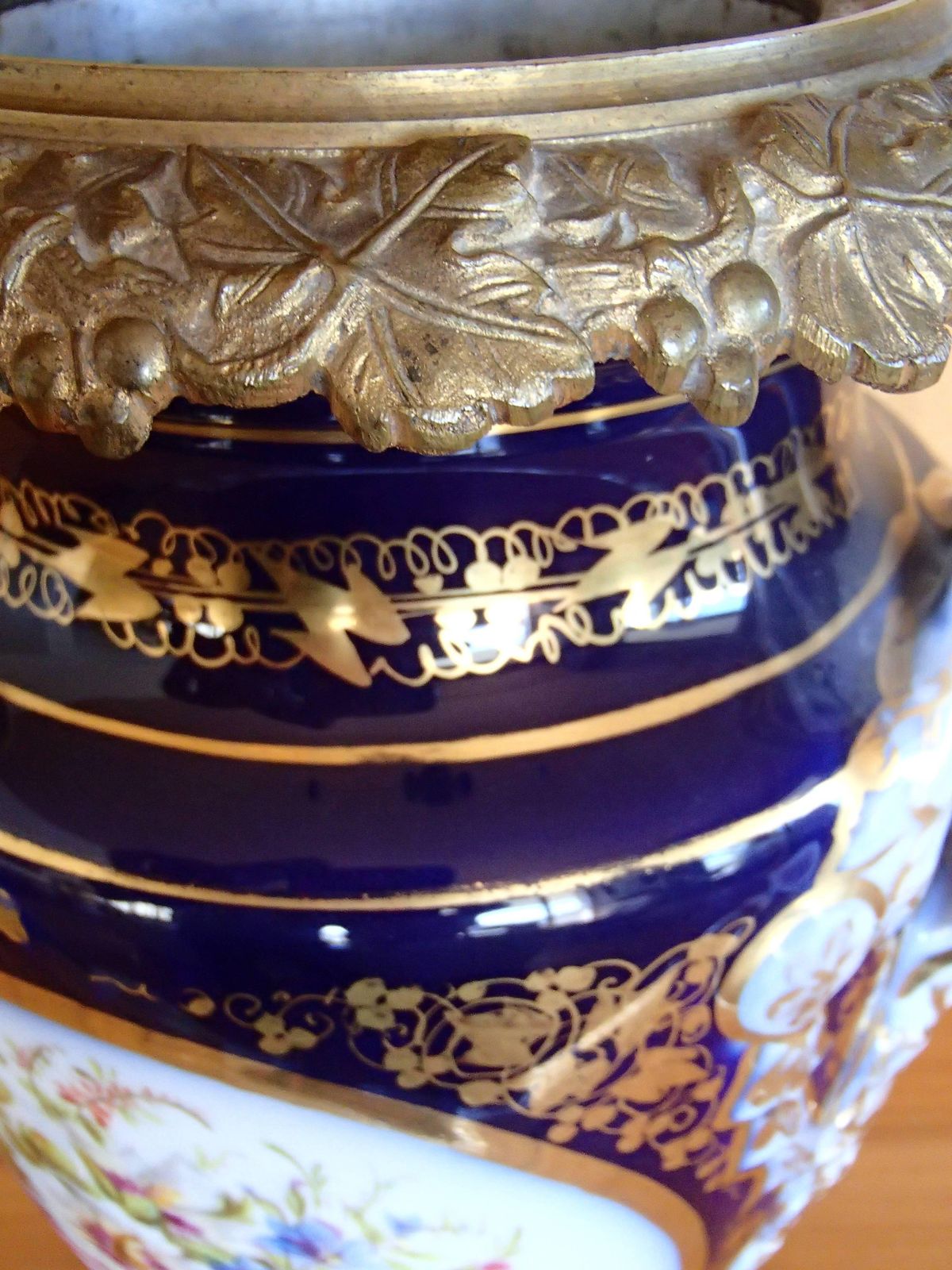 Napoleon III Amphora Shaped Porcelain Sèvre Vase With Bronze Parts photo Home Decor