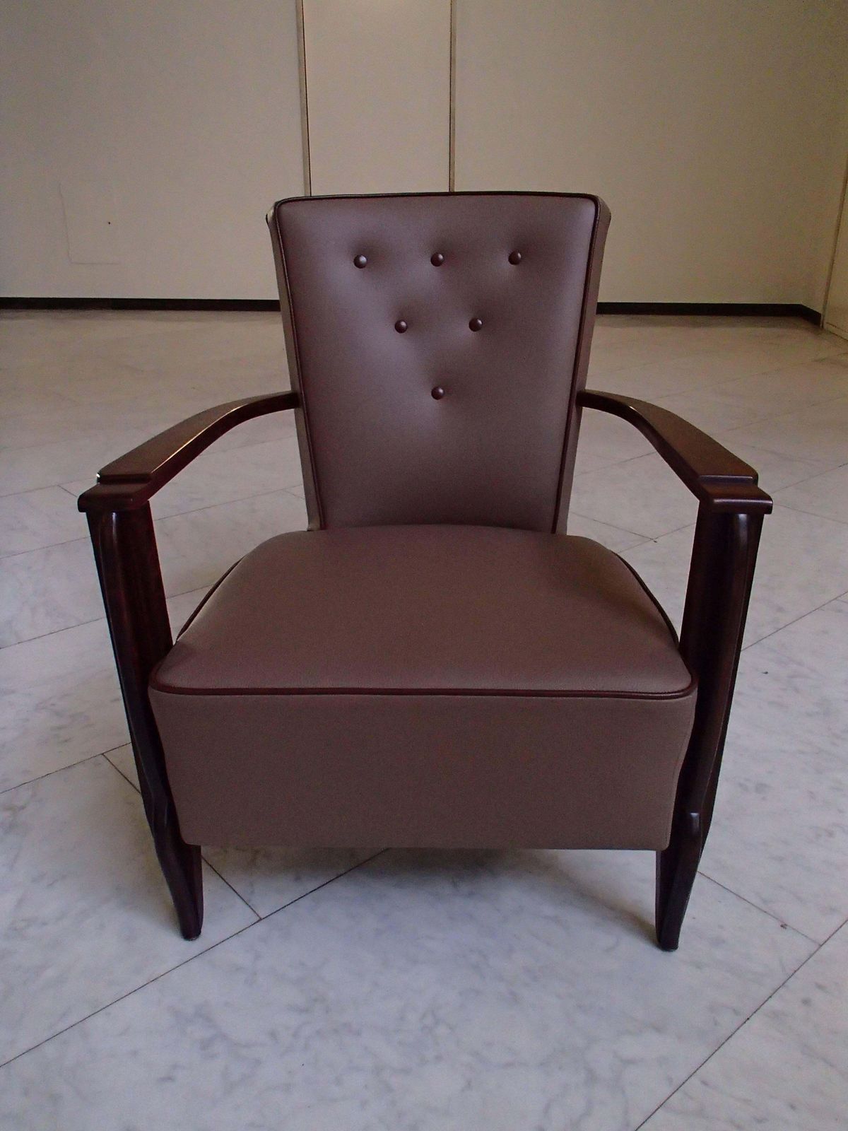Pair Of 1940 Leather Lounge Chairs photo furniture