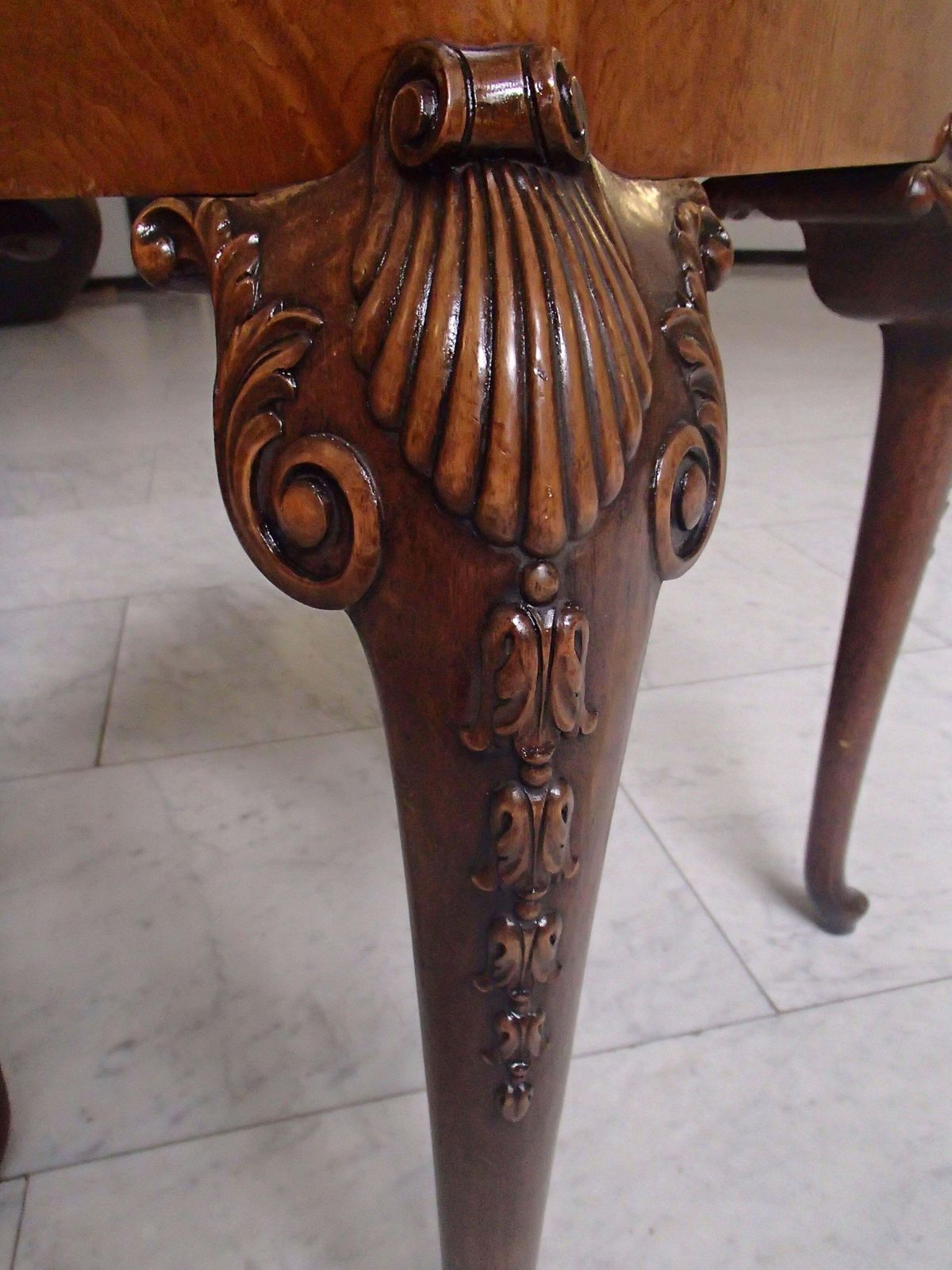 19th Century Chest Of Drawers Side Table Marble Top Carved Legs photo vinterior