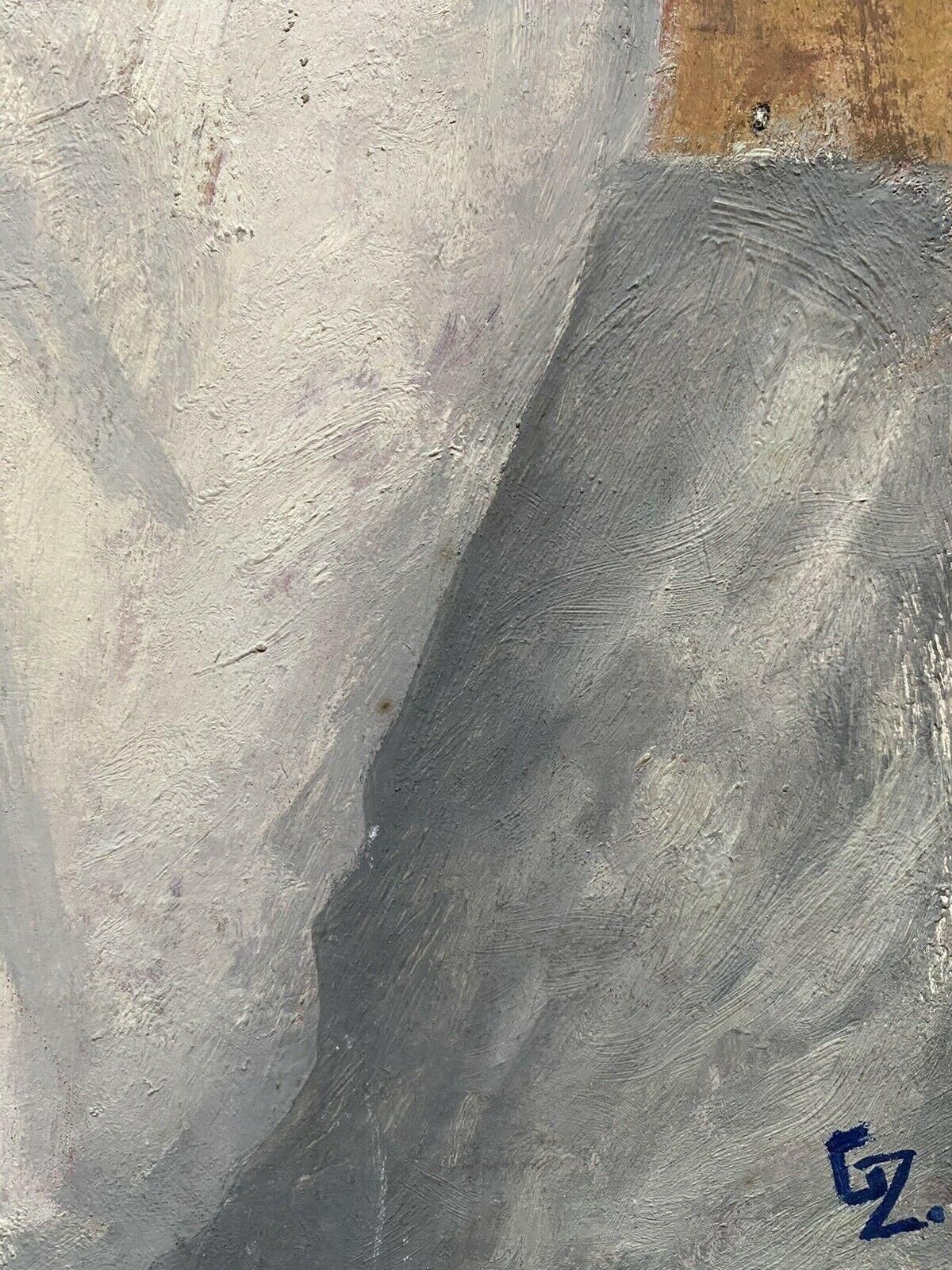 Unknown Genevieve Zondervan French Oil Painting, Mother And Child Portrait Circa 1990s photo vinterior