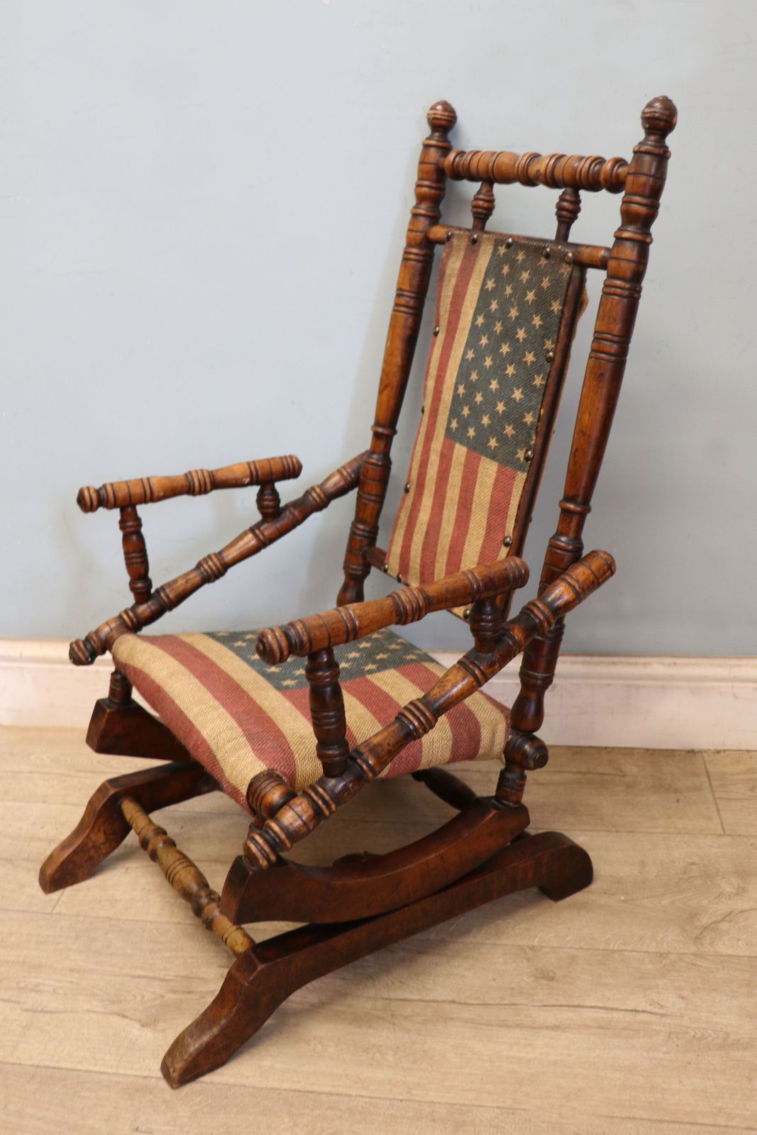 An Absolutely Lovely, Charming Late 19th Century American Child’s Rocking Chair. photo for sale