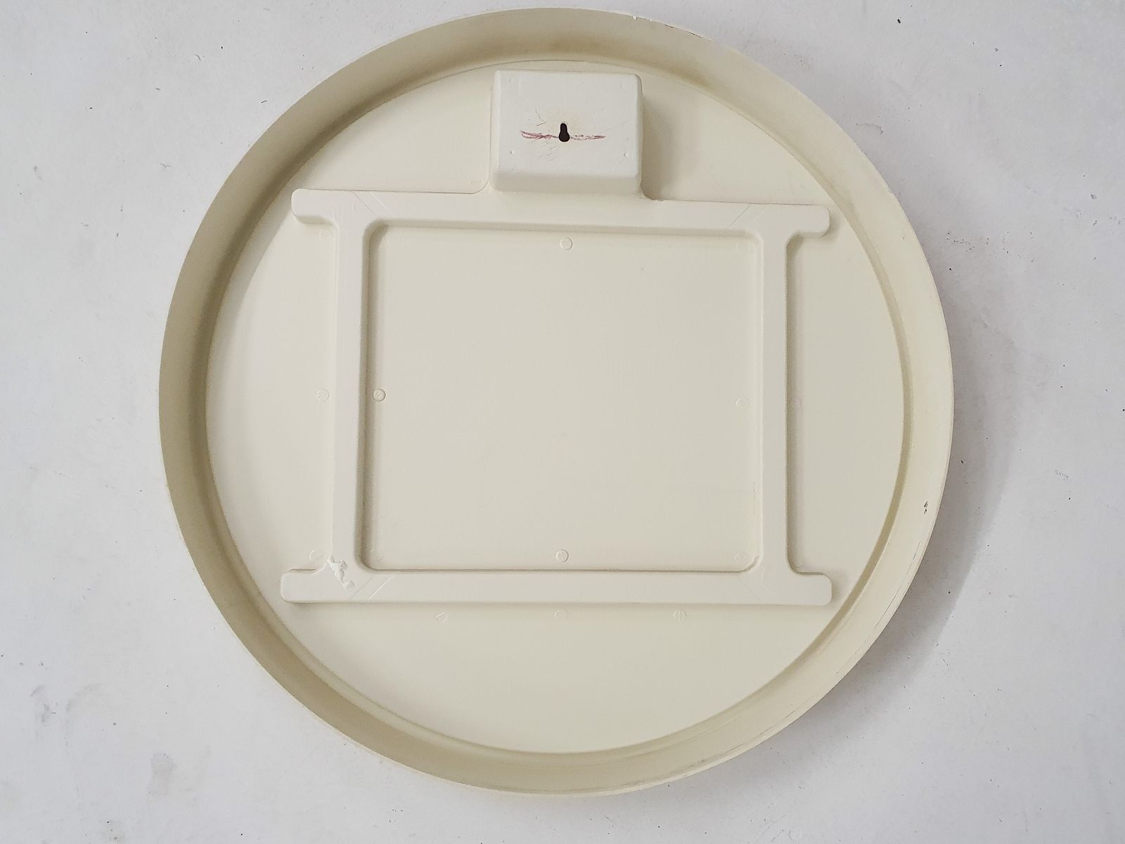 Mid Century Round Polyester Mirror, The Netherlands 1960's photo vintage
