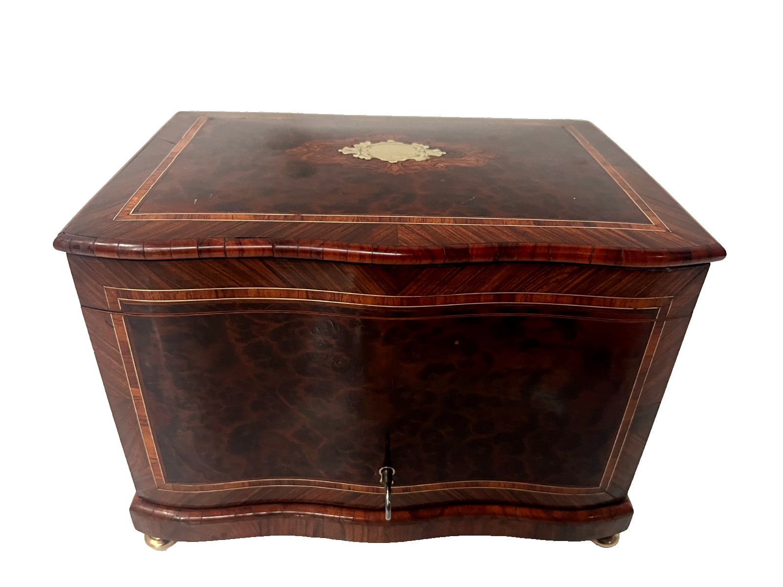 Home Decor 19th Century Cigar Box In Thuya Burl And Rosewood photo