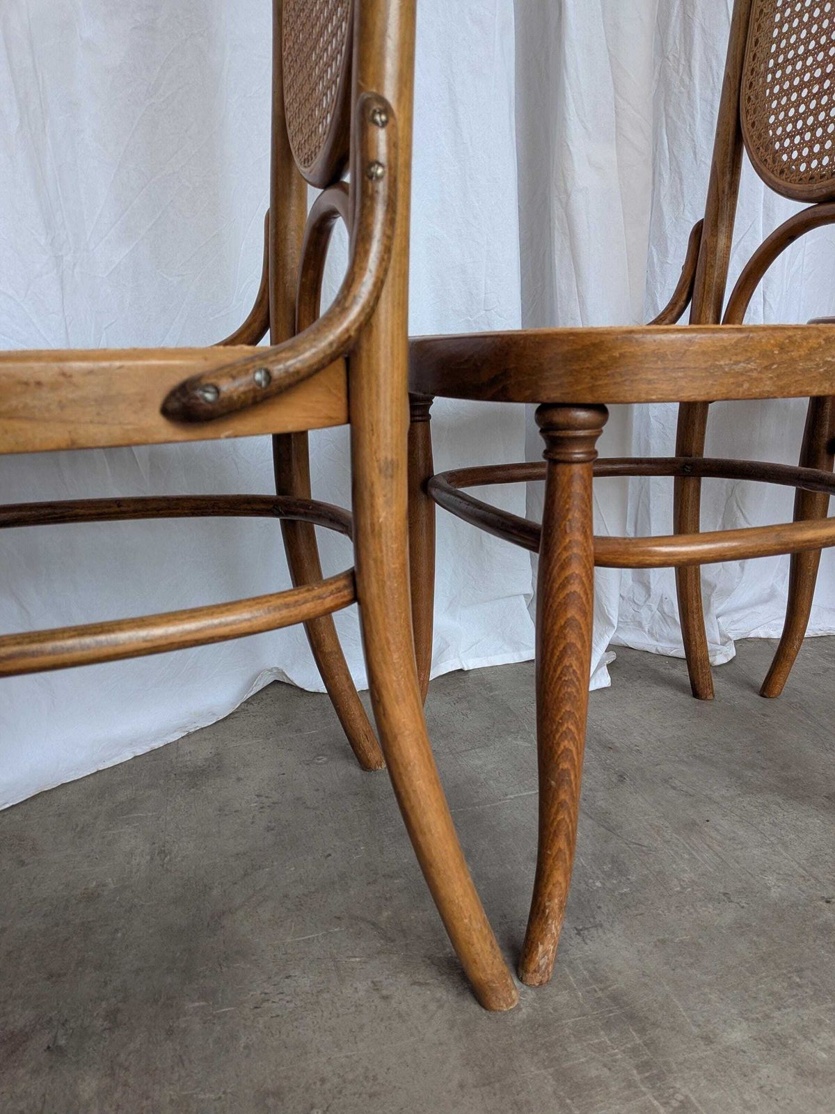photo buy Vintage Bentwood Cane Dining Chair, Thonet Style, 1970s Yugoslavia
