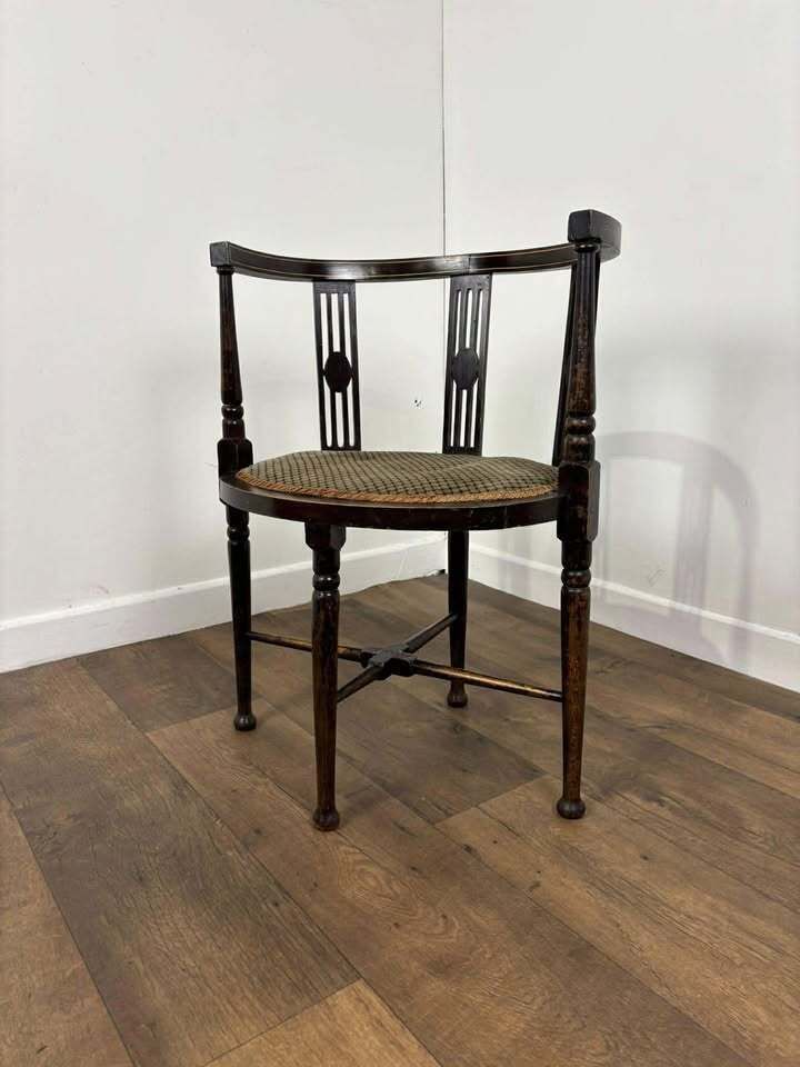 Edwardian Inlaid Tub Side Chair photo buy