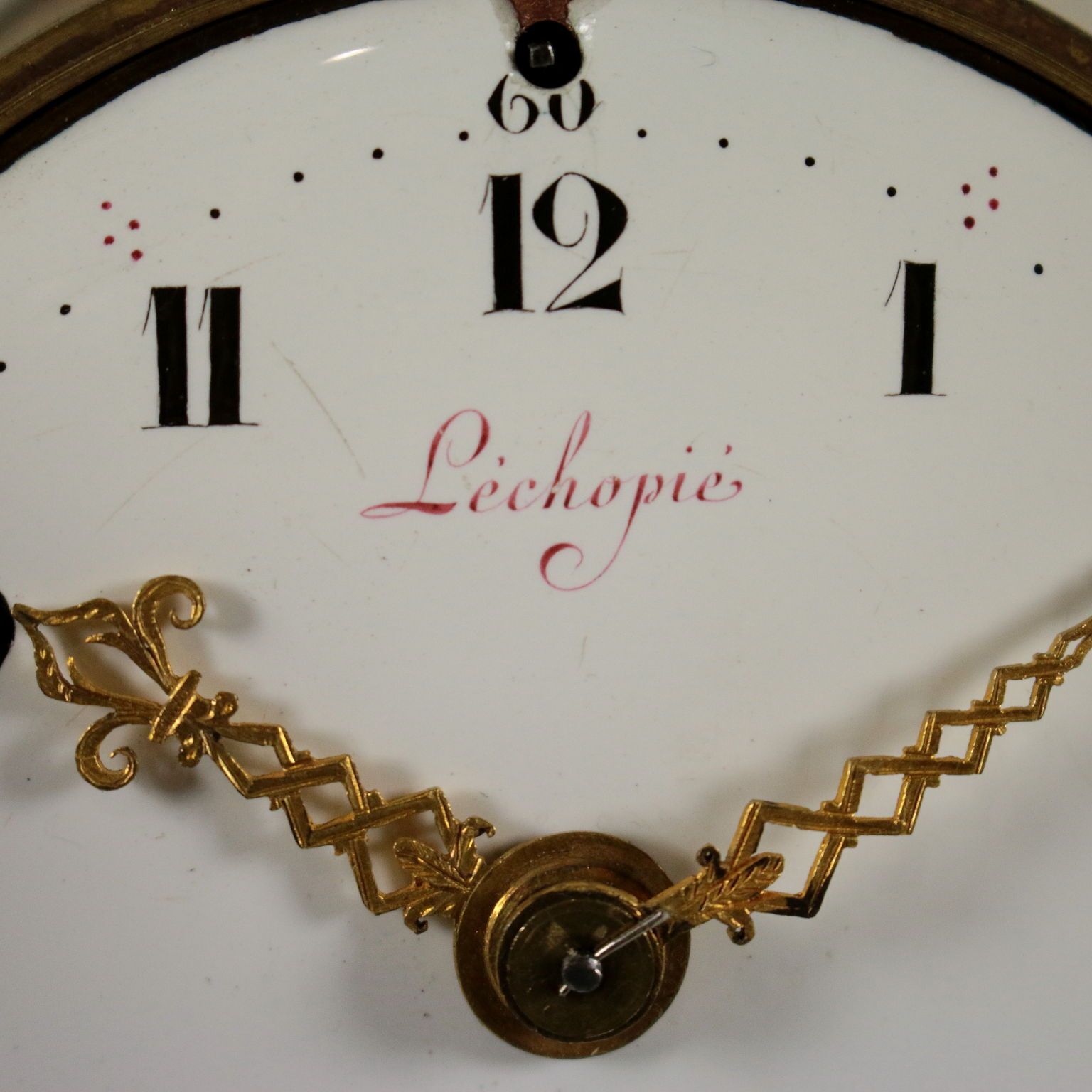 Antique Clock Lèchopiè à Paris Marble Gilded Bronze France 1700s photo vinterior
