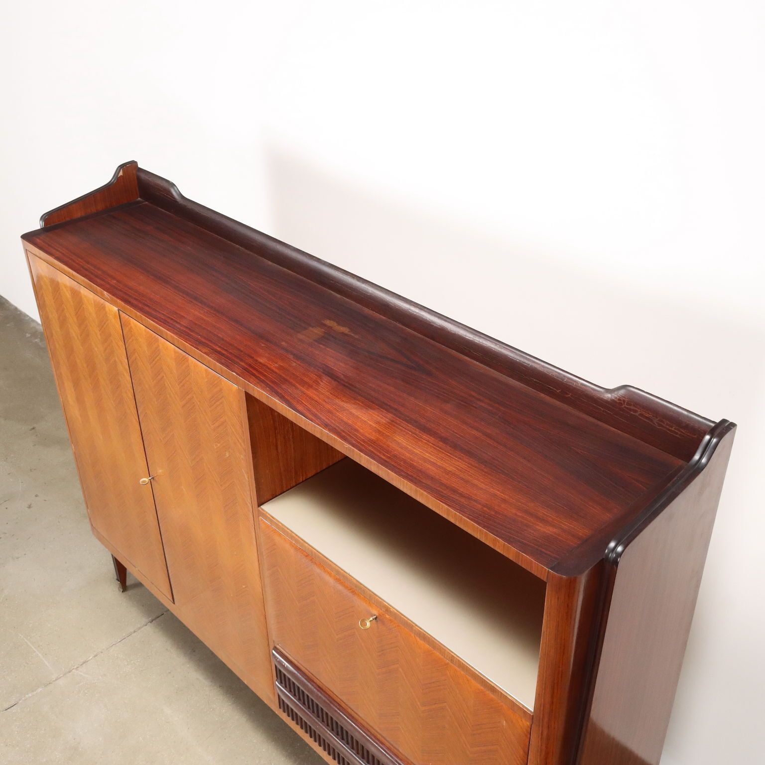 photo buy Vintage Living Room Furniture Exotic Wood Italy 1960s