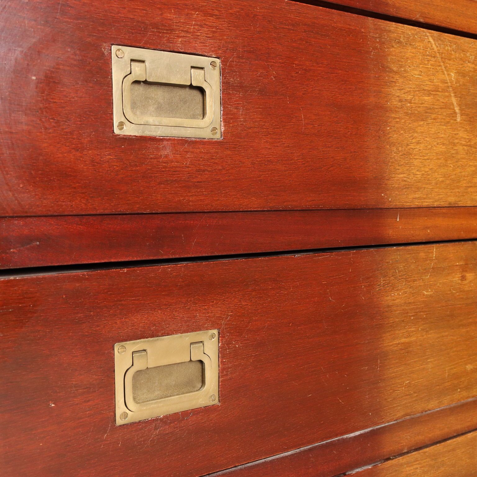 Antique Chest Of Drawers Mahogany Brass 4 Drawers XX Century photo buy