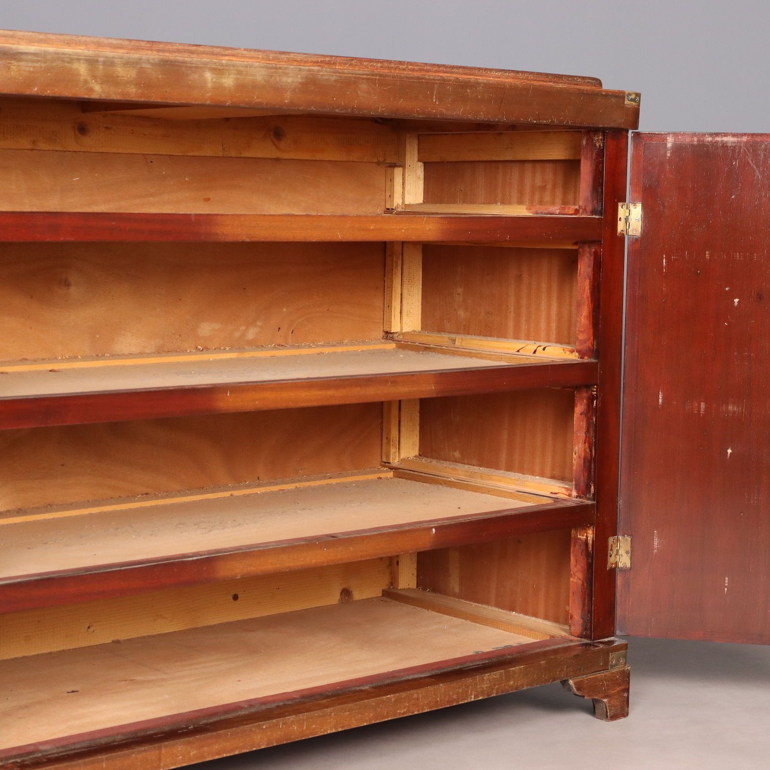 photo for sale Antique Chest Of Drawers Mahogany Brass 4 Drawers XX Century