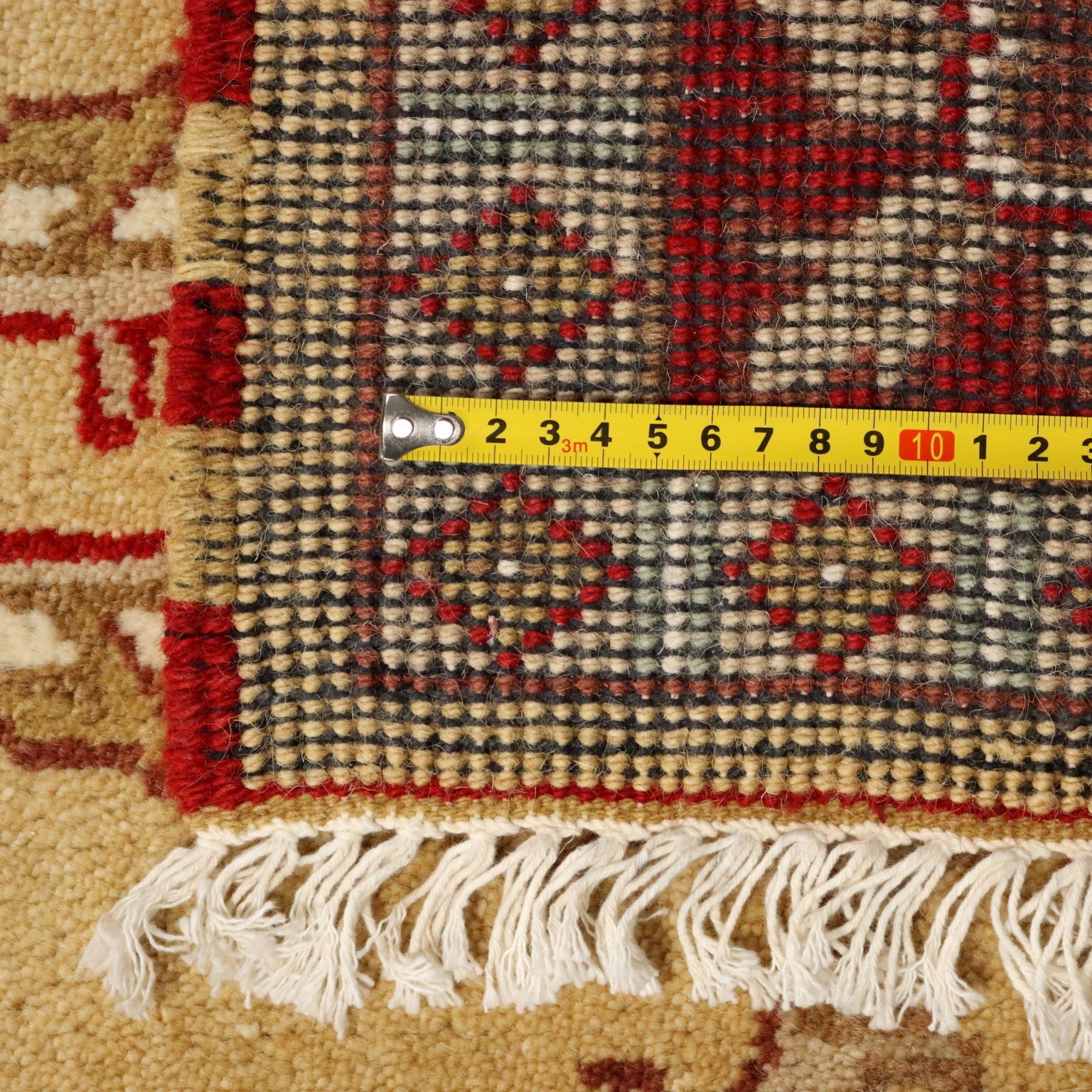 photo furniture Antique Ziegler Carpet Cotton Heavy Knot India 88 X 59 In