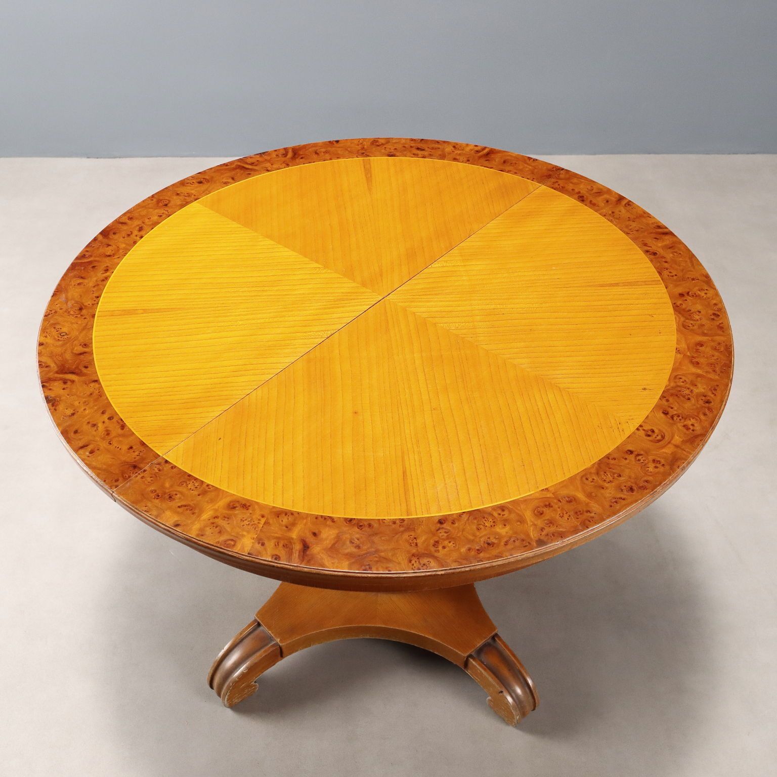 Antique Table Mahogany Ash Extendable Top Austria XIX Century photo vinterior