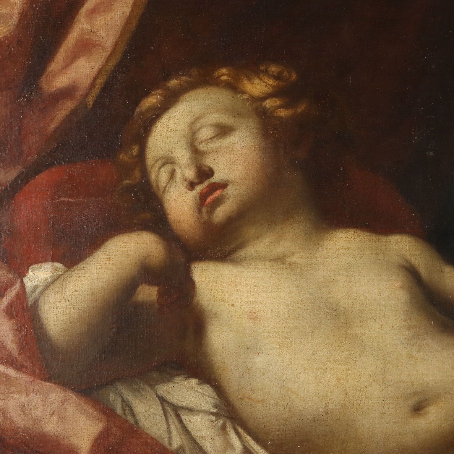 Antique Painting Virgin Mary Copy From Guido Reni XVIII Century photo Art