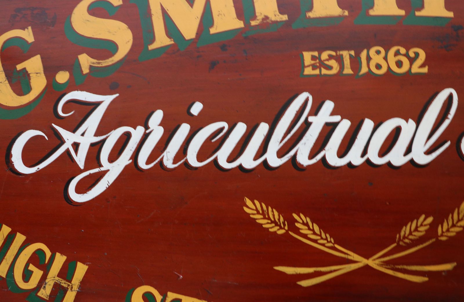 A Lovely Victorian Painted Pine Chest Of Four Drawers,  Sign Written For The Smiths Agricultural Merchants Of Stafford. photo buy