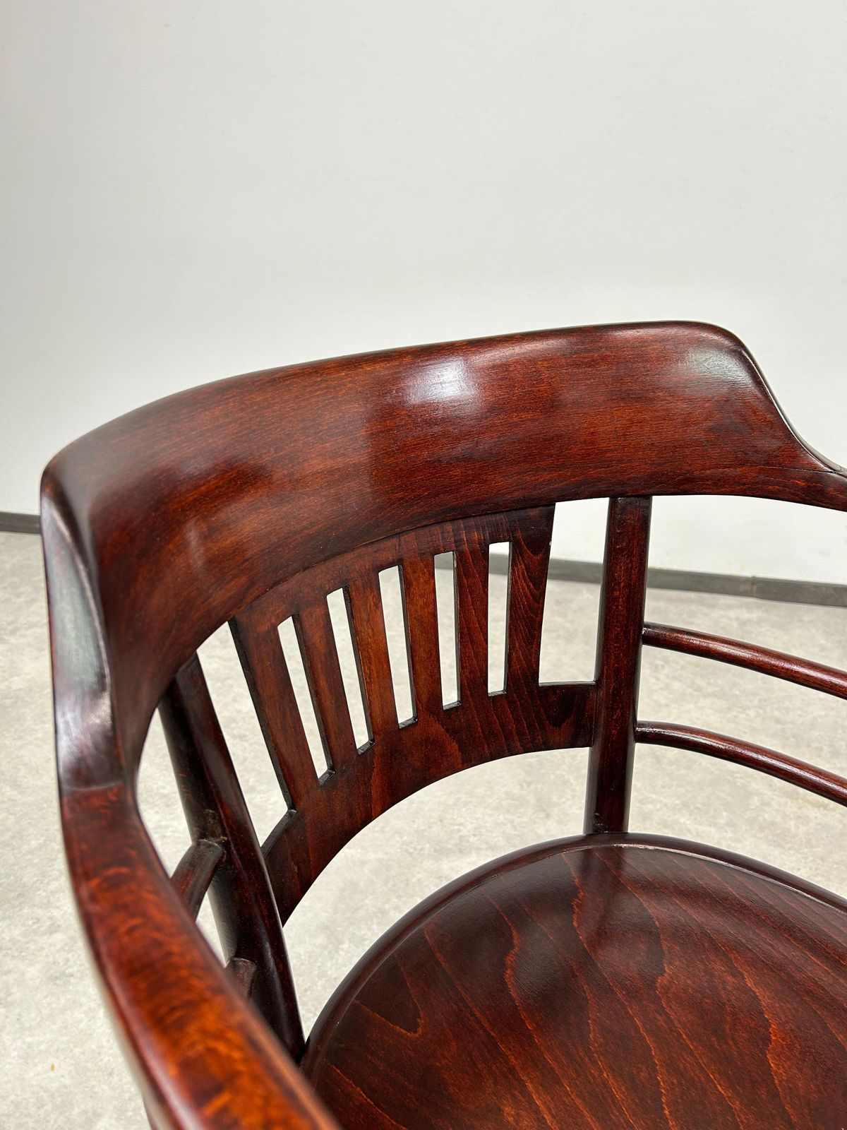 Secession Desk Chair No.6095 By Otto Wagner For Thonet photo vintage