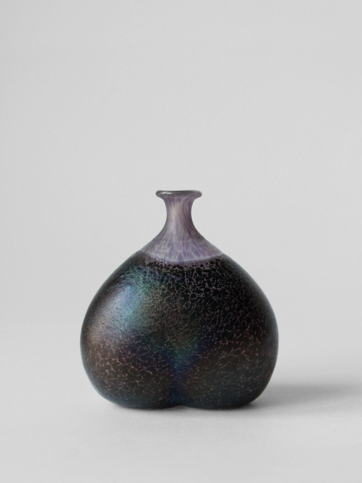 Bertil Vallient "Volcano" Art Glass Vase, For Kosta Boda, Sweden, 1980s