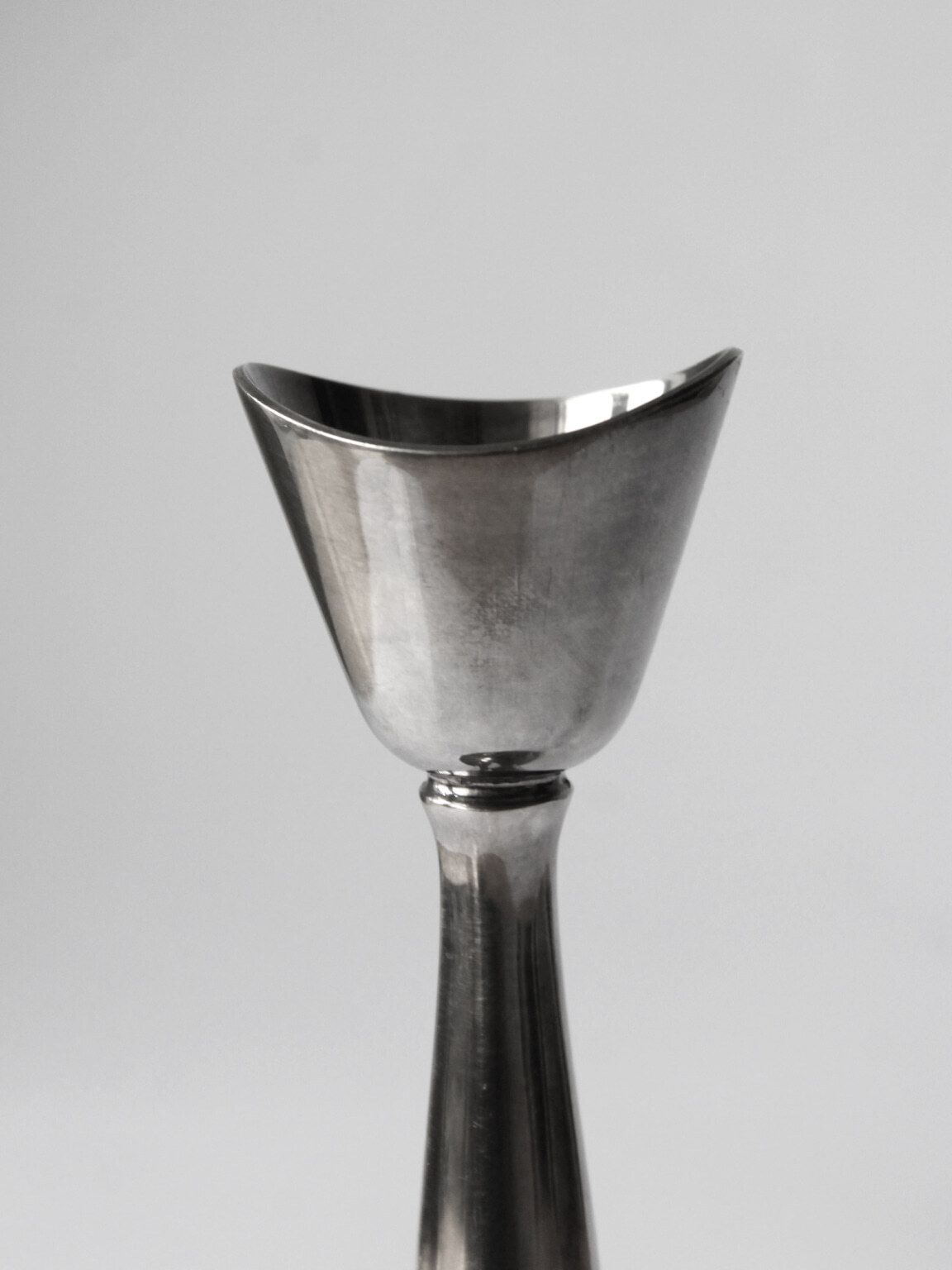 Cohr Silver Plated Candlestick, Denmark, 1960s photo 378.0