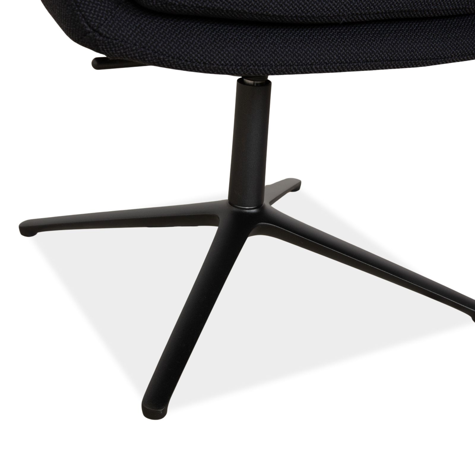 Set Of 4 Cor Cordia Fabric Chairs, Dark Grey And Blue, Manual Swivel Chairs photo 9278.0
