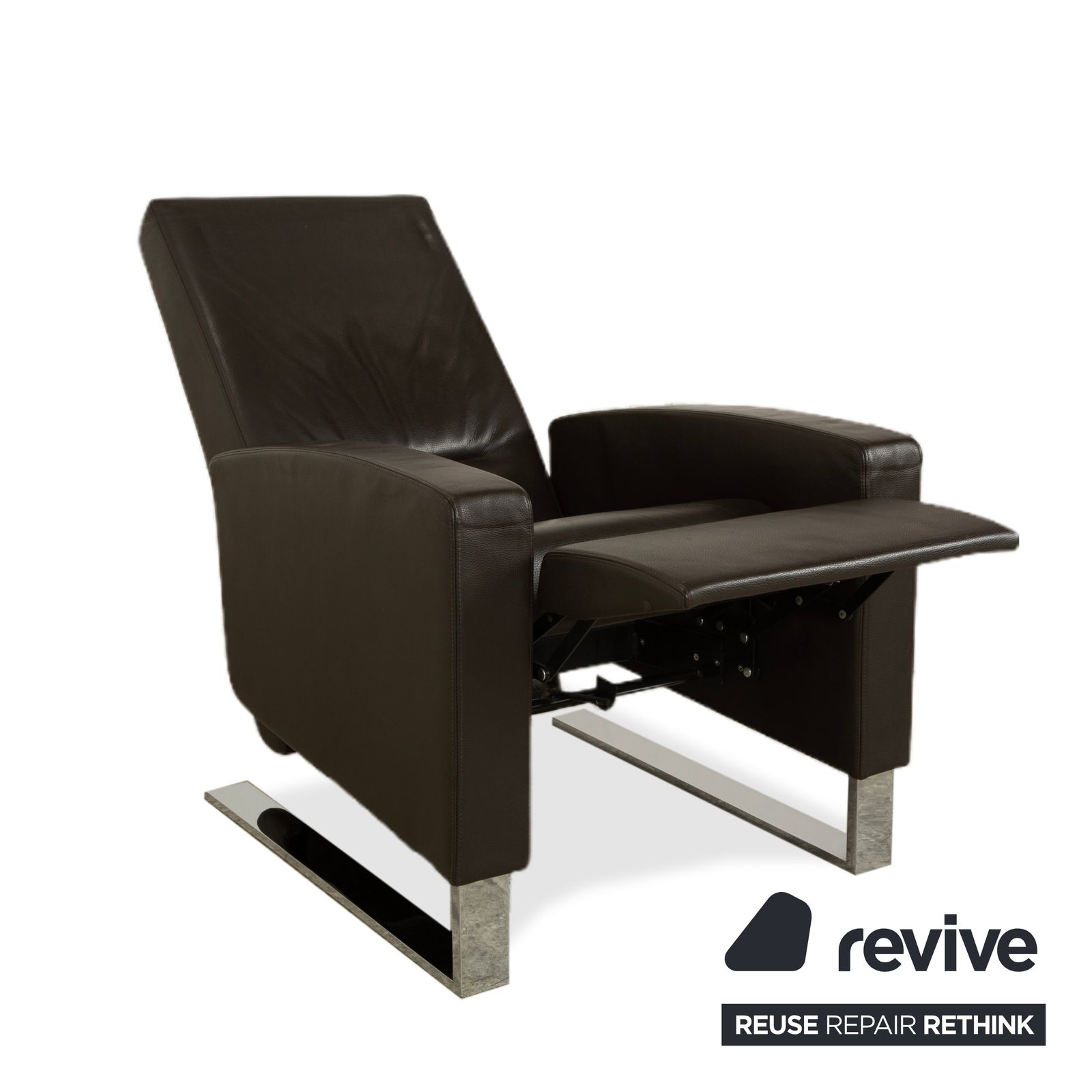 Fauteuil relax Wittmann Lindberg en cuir, marron, 15864 Toro Espresso, fonction manuelle photo Mobilier