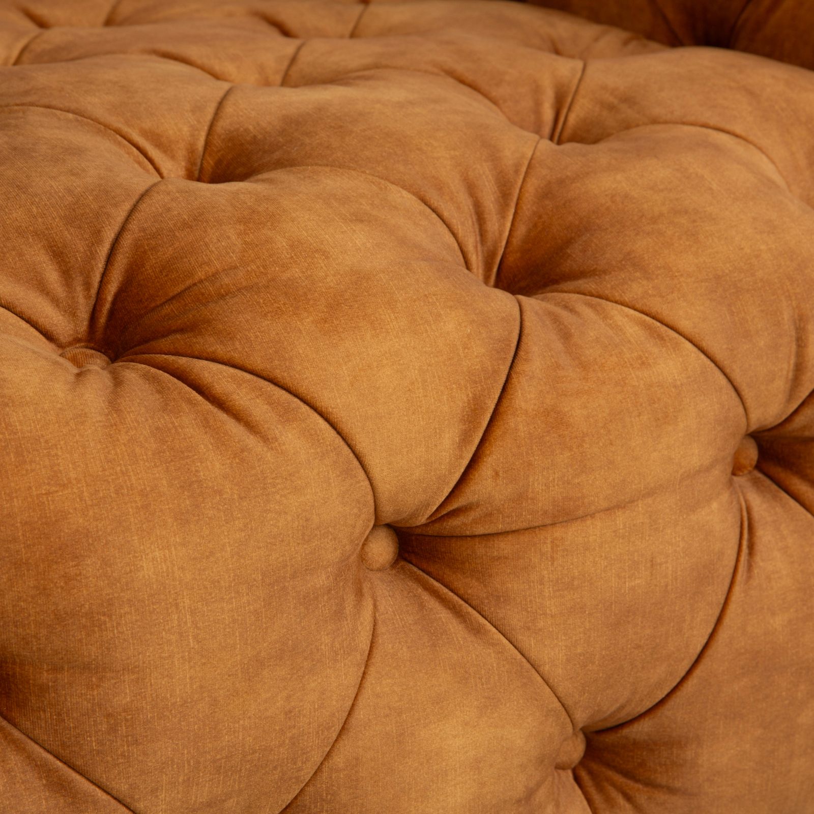 Chesterfield Fabric Armchair, Gold, Yellow, Ochre, Kare Design photo Meubels