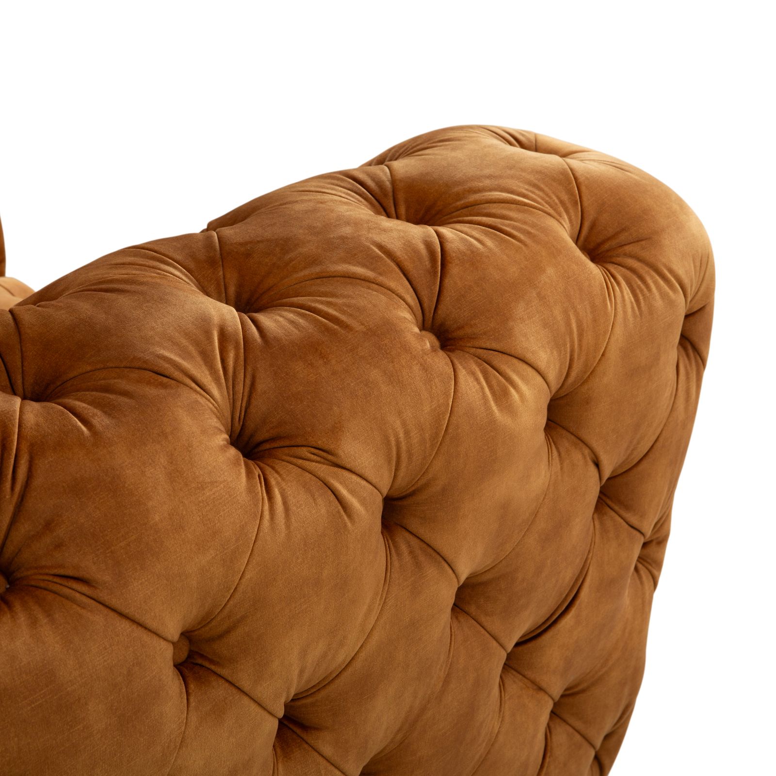 Chesterfield Fabric Armchair, Gold, Yellow, Ochre, Kare Design photo buy