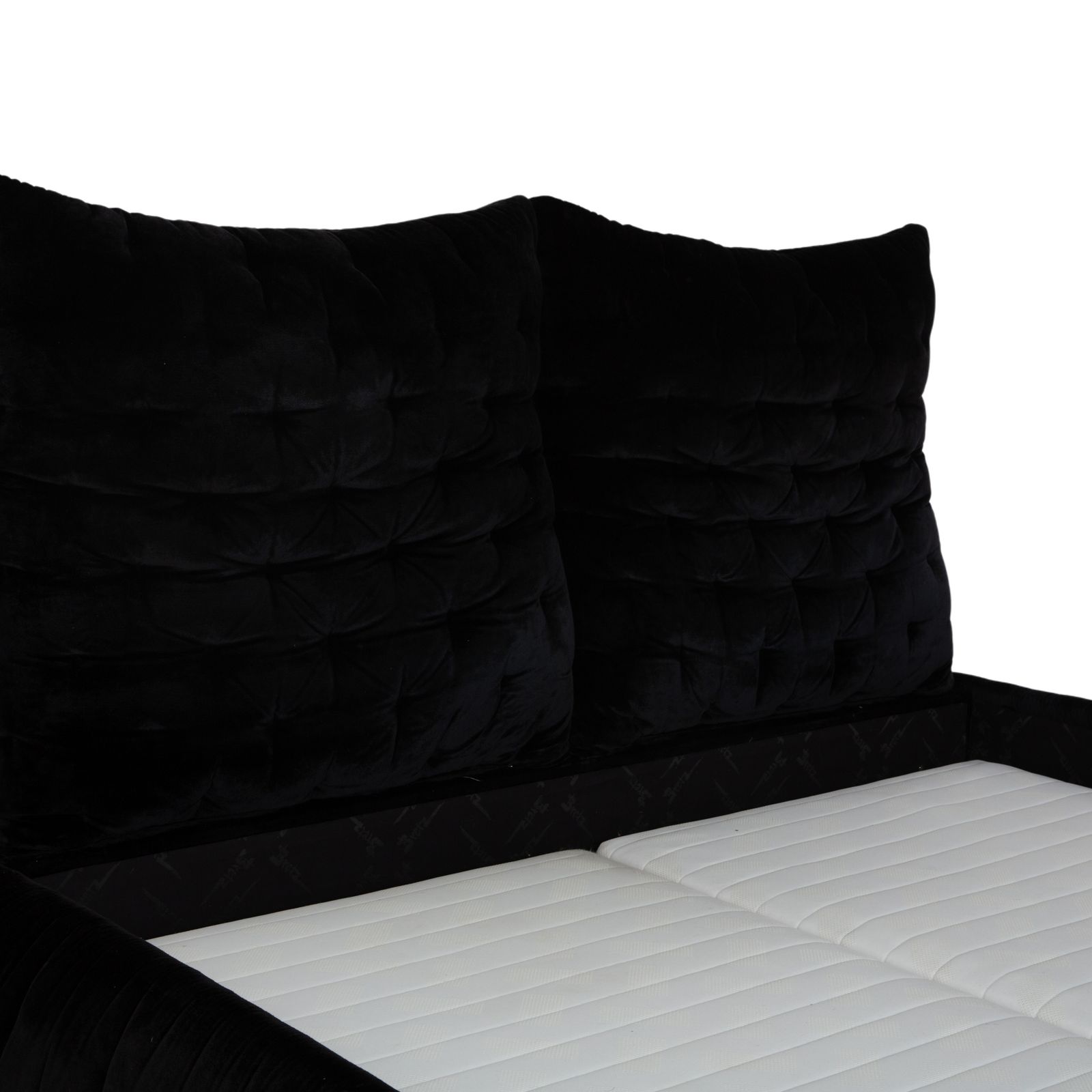 Lit Bretz Feya en velours noir photo vinterior