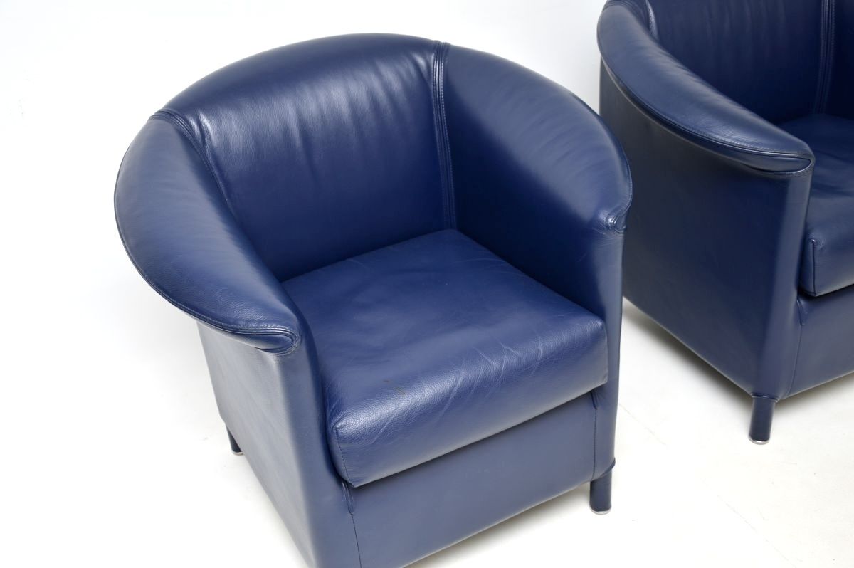 Pair Of Vintage Leather Armchairs By Wittmann photo for sale
