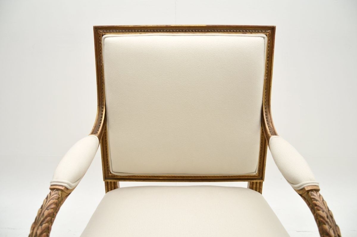 Antique French Carved Gilt Wood Armchair photo buy