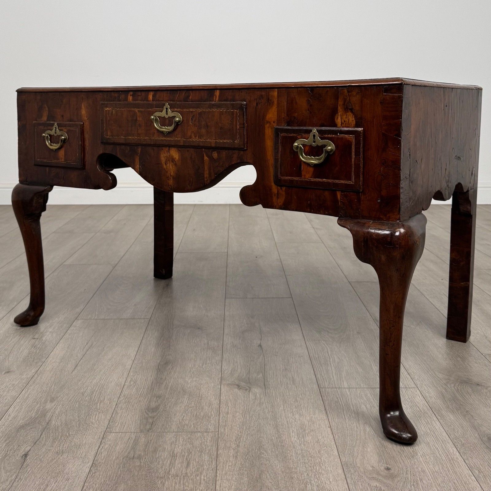 Antique 18th Century Queen Anne Style Low Side Table In Walnut photo furniture