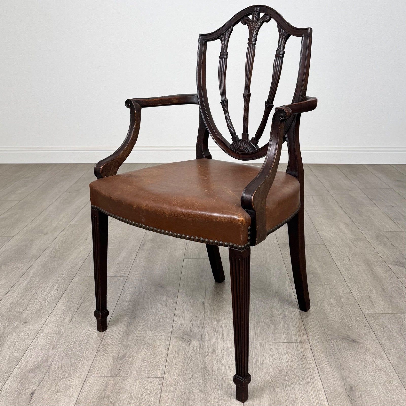 Antique 18th Century Set Of 6 Dining Chairs In Mahogany photo furniture