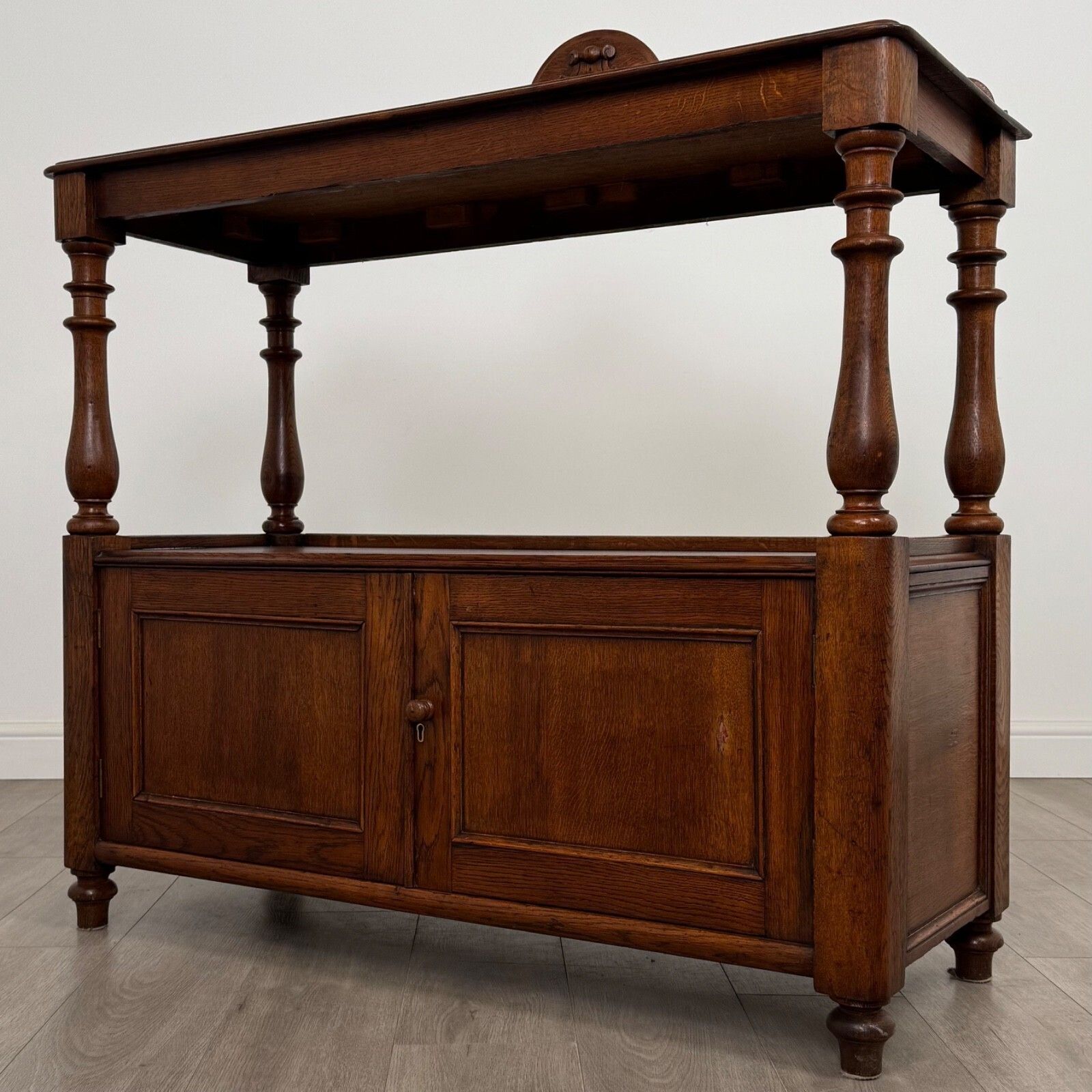 Antique 19th Century Good Quality Cupboard In Oak photo for sale