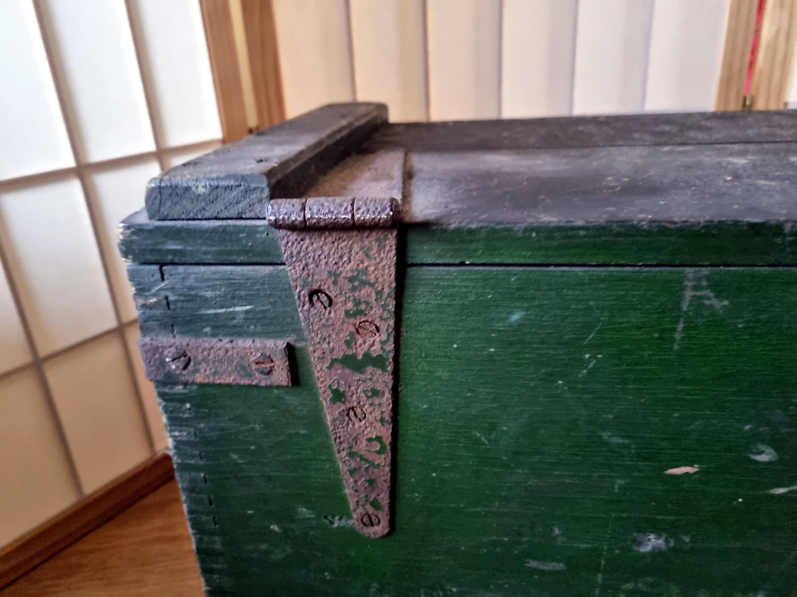 Original Military Equipment Box, Royal Air Force Raf, World War Two British Issue Radio Ammo, Large photo vintage
