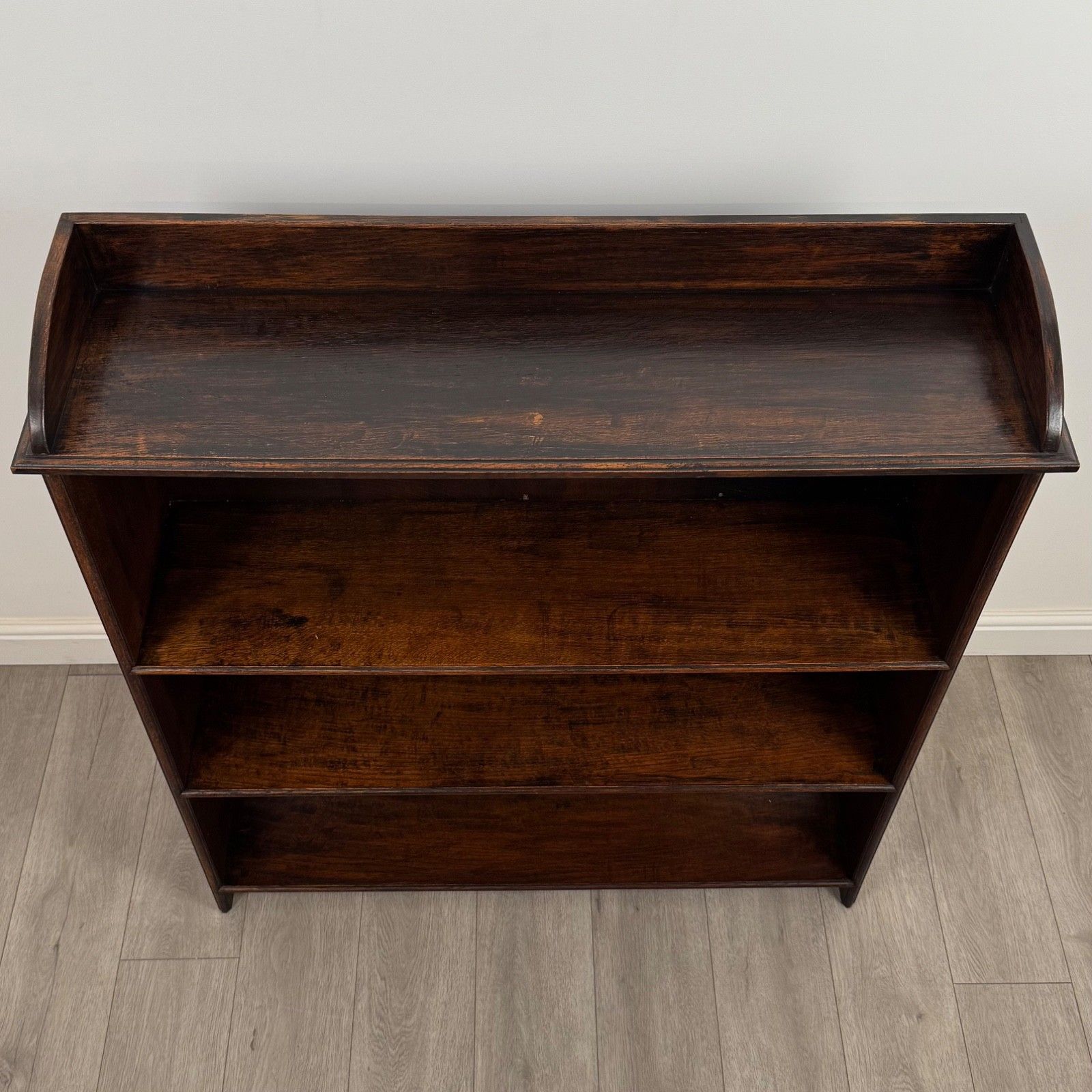photo for sale Antique 20th Century Good Quality Open Bookcase In Oak
