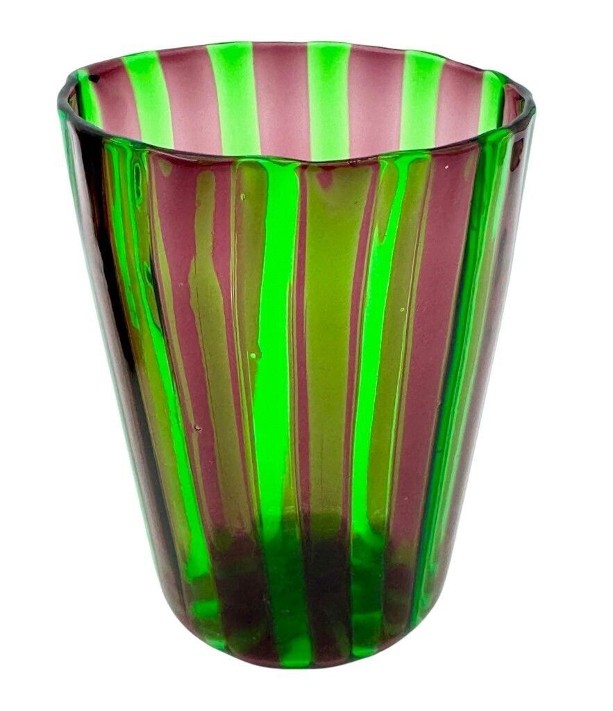 A Set Of Six Italian Handblown Murano Glass Tumblers photo for sale