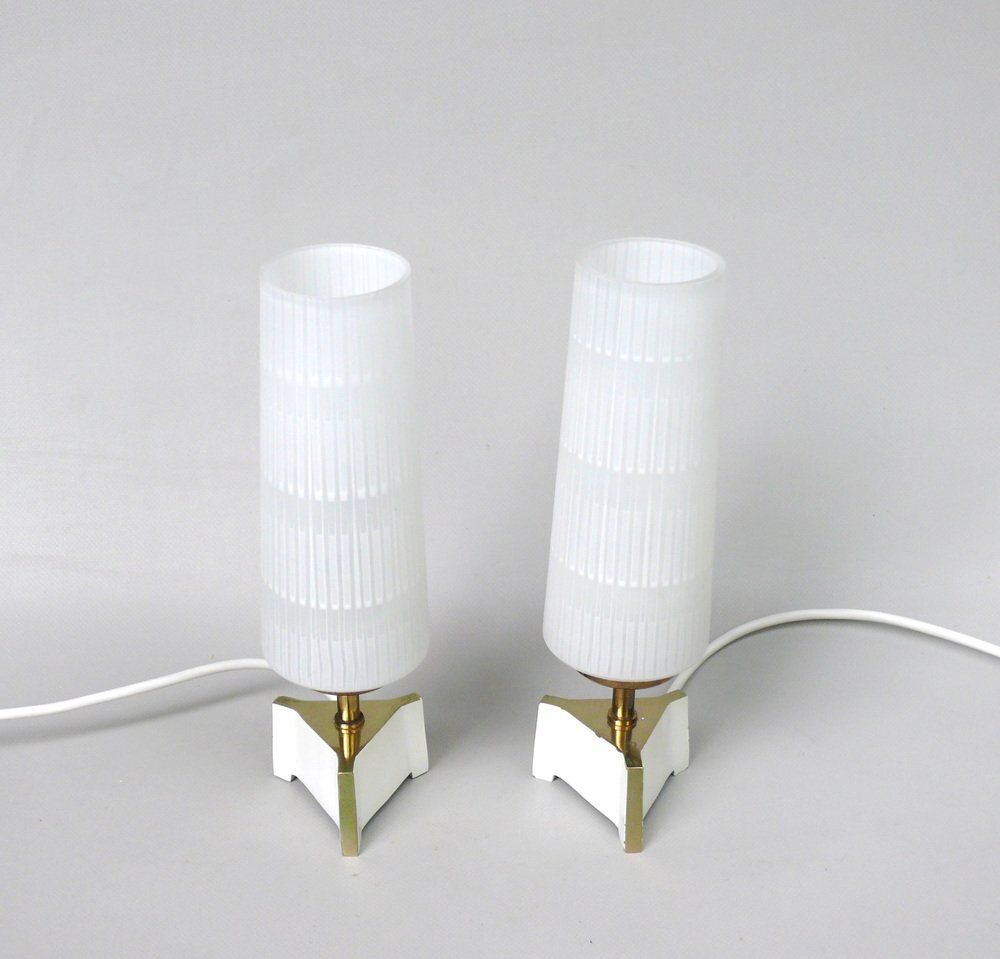Dainty Table Lamps In The Style Of The Vereinigte Werkstätten München, 1950s, Set Of 2 photo Lighting