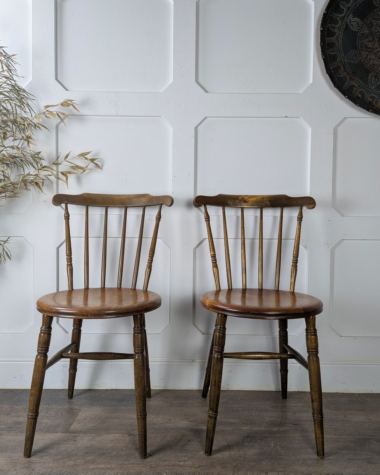 Pair Of Early 20th Century Dinco Penny Chairs photo vintage