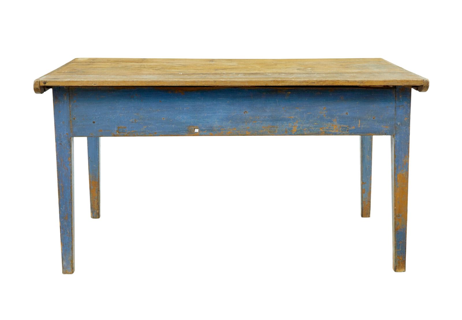 photo furniture 19th Century Scandinavian Painted Pine Bakers Table