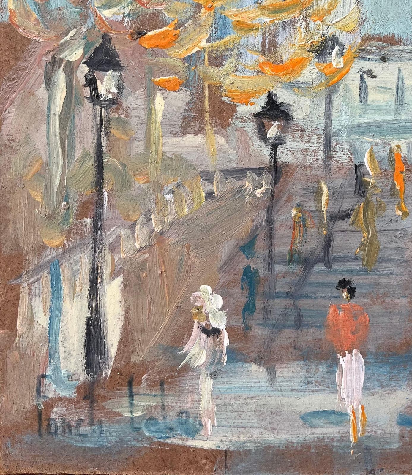 Fanch Lel French Impressionist Oil Painting Of Montmartre With A View Of Sacré Cœur photo for sale