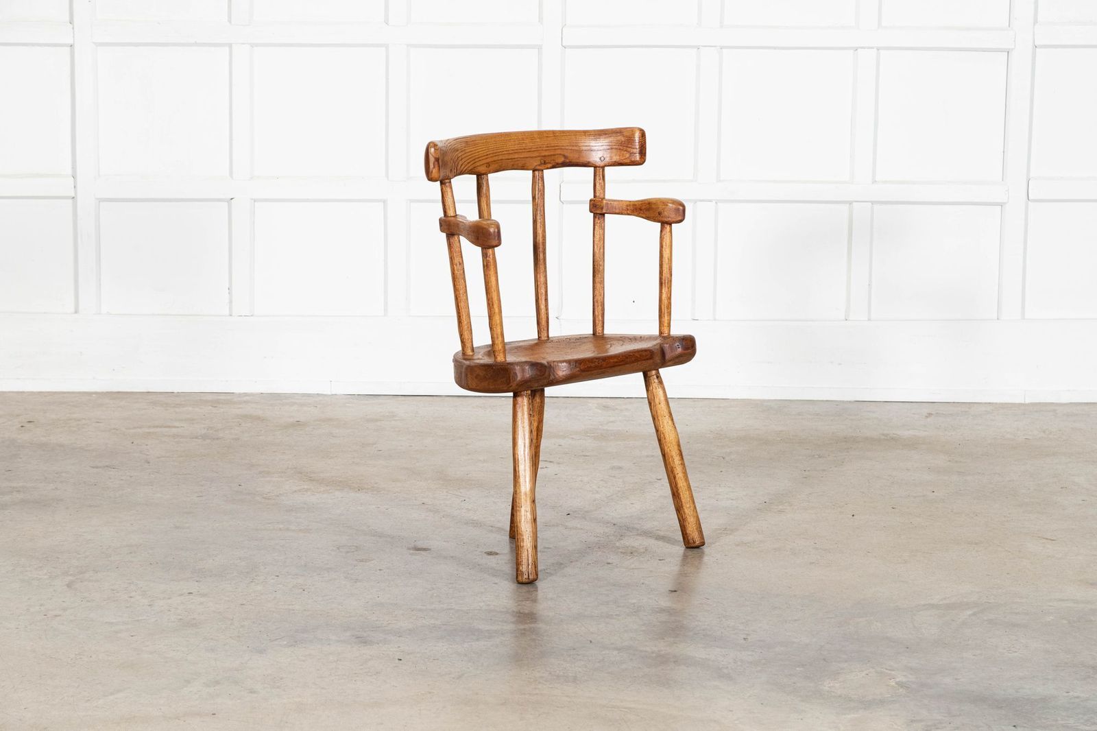 19thc Welsh Ash & Elm Vernacular Hedge Chair photo for sale